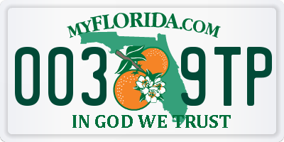FL license plate 0039TP