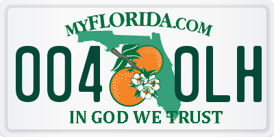 FL license plate 0040LH