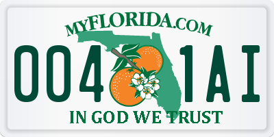 FL license plate 0041AI