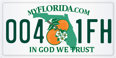 FL license plate 0041FH