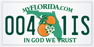 FL license plate 0041IS