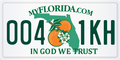 FL license plate 0041KH