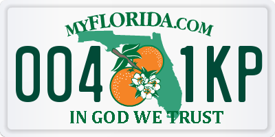 FL license plate 0041KP