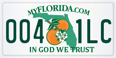FL license plate 0041LC