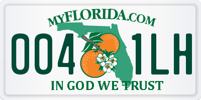 FL license plate 0041LH