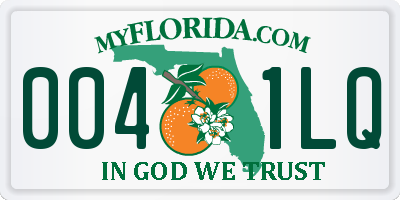 FL license plate 0041LQ