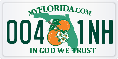 FL license plate 0041NH