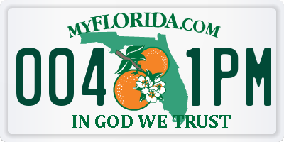 FL license plate 0041PM