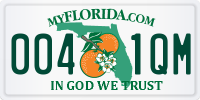 FL license plate 0041QM