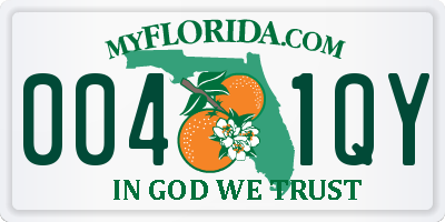 FL license plate 0041QY