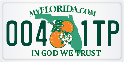 FL license plate 0041TP