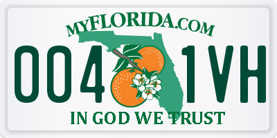 FL license plate 0041VH