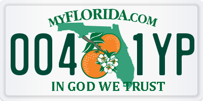 FL license plate 0041YP