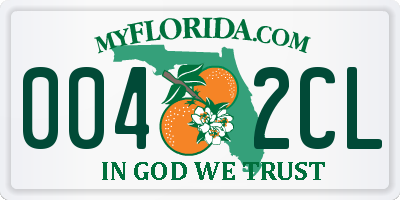 FL license plate 0042CL