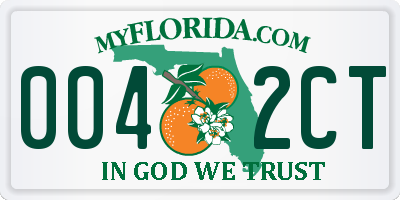 FL license plate 0042CT