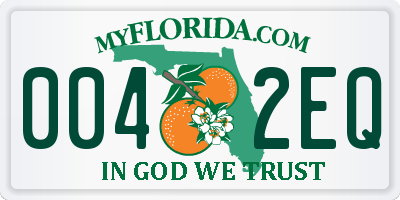 FL license plate 0042EQ