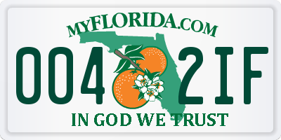 FL license plate 0042IF