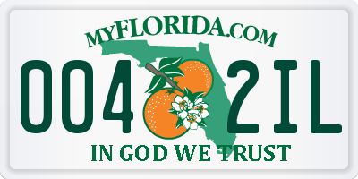 FL license plate 0042IL
