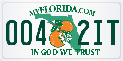 FL license plate 0042IT
