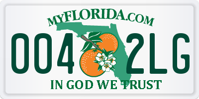 FL license plate 0042LG