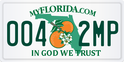 FL license plate 0042MP