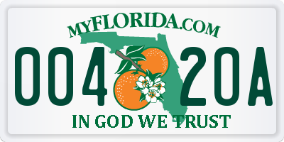 FL license plate 0042OA