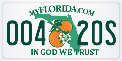 FL license plate 0042OS