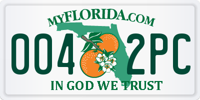 FL license plate 0042PC