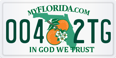 FL license plate 0042TG