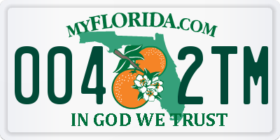 FL license plate 0042TM