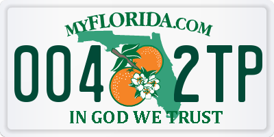 FL license plate 0042TP