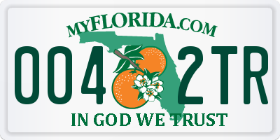 FL license plate 0042TR
