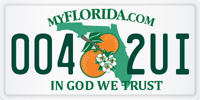 FL license plate 0042UI