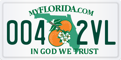 FL license plate 0042VL