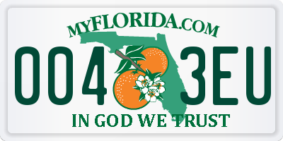 FL license plate 0043EU