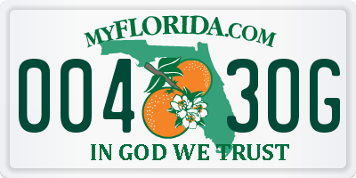 FL license plate 0043OG