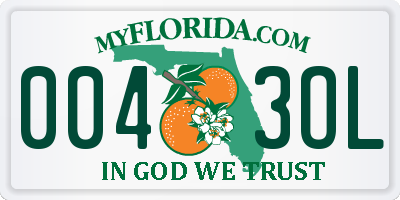 FL license plate 0043OL