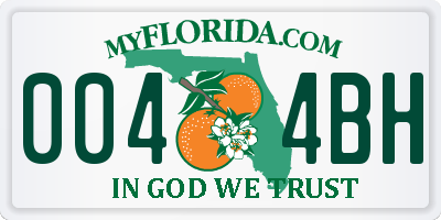 FL license plate 0044BH