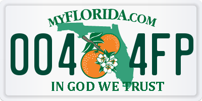 FL license plate 0044FP