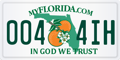 FL license plate 0044IH