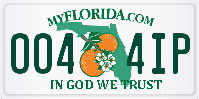 FL license plate 0044IP