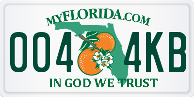 FL license plate 0044KB