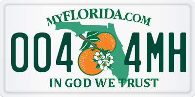 FL license plate 0044MH