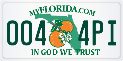 FL license plate 0044PI