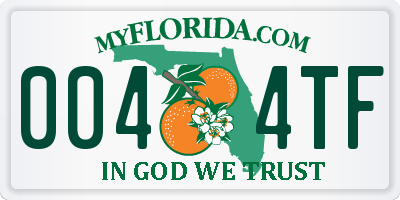 FL license plate 0044TF