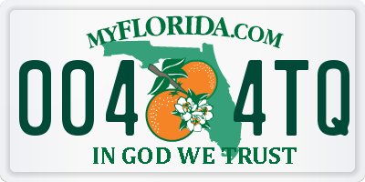 FL license plate 0044TQ