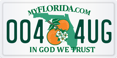 FL license plate 0044UG
