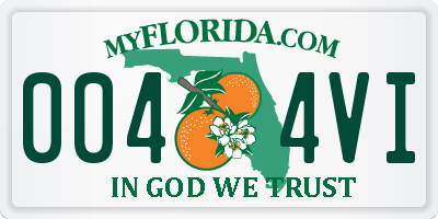 FL license plate 0044VI