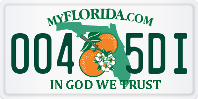 FL license plate 0045DI