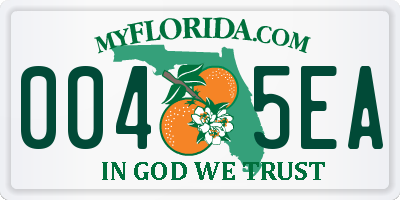 FL license plate 0045EA